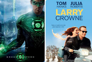 En los arranques Linterna Verde empezó 2º y Larry Crowne 3º