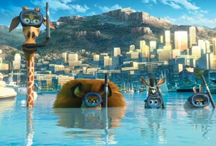 Madagascar 3 llegó a los dos millones de entradas