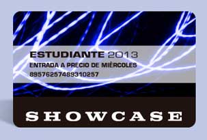 Showcase pone promo para estudiantes a precio de miércoles
