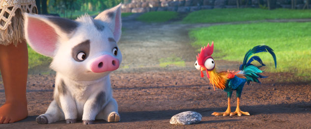 Moana resistió a los estrenos y sigue primera en el comienzo de semana