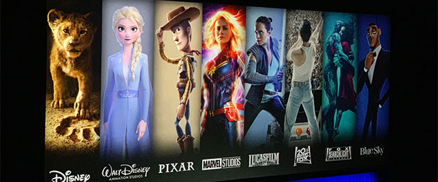 Disney presentó las películas de su estudio y de todas las empresas que anexó