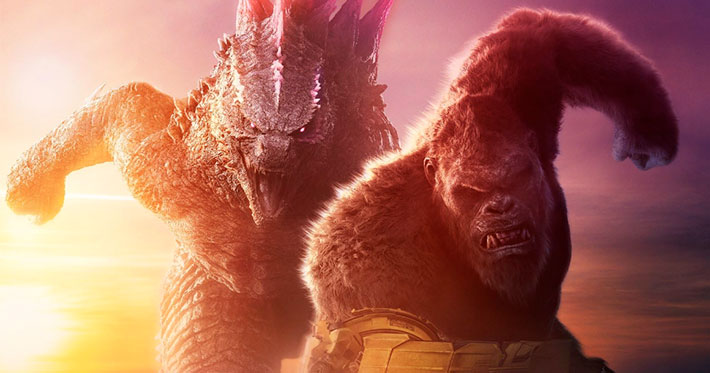 La dupla Godzilla Kong le ganó por poco al Panda el fin de semana