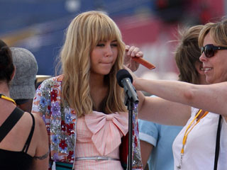 Hannah Montana y Miley Cyrus en concierto